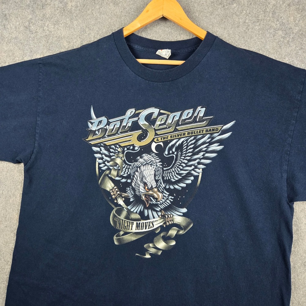 Alstyle Bob Seger Shirt Mens 2XL Navy Night Moves North America Tour 2011 Tee